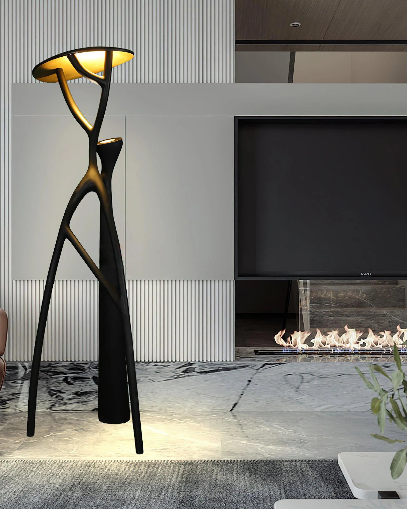 Blonski Black Statue Floor Lamp