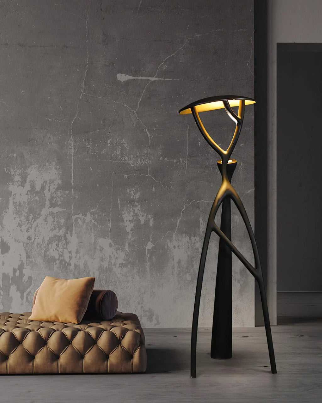Blonski Black Statue Floor Lamp