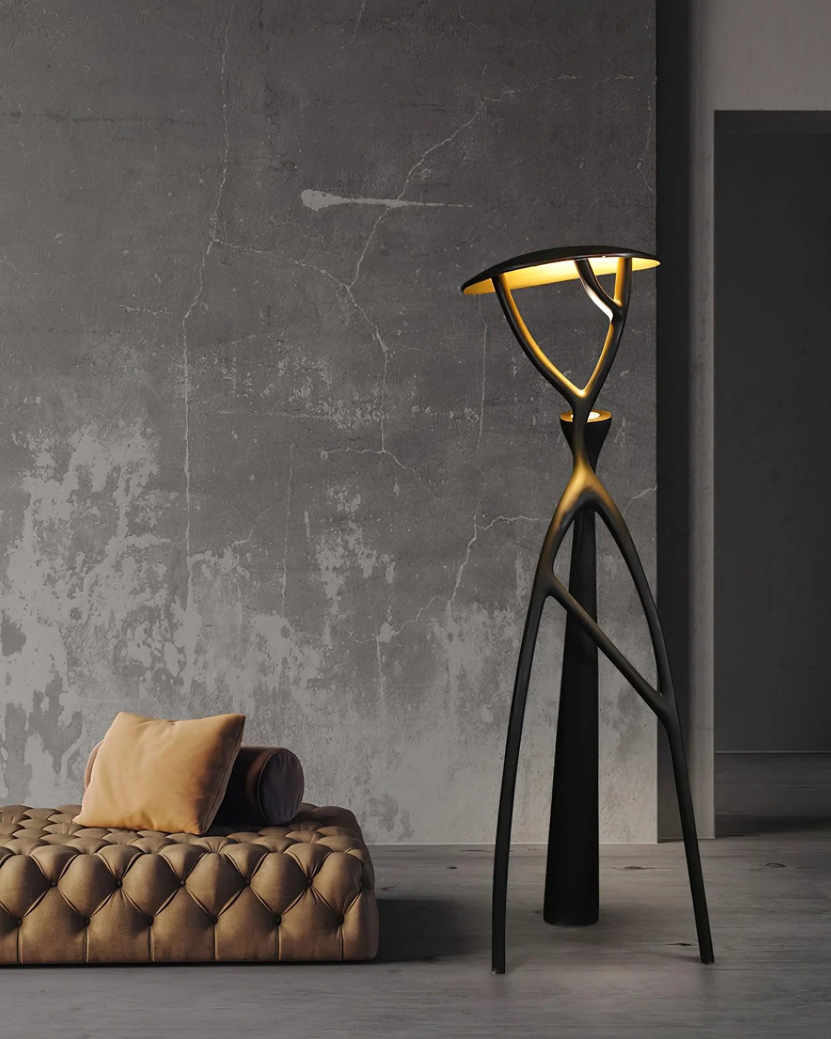 Blonski Black Statue Floor Lamp