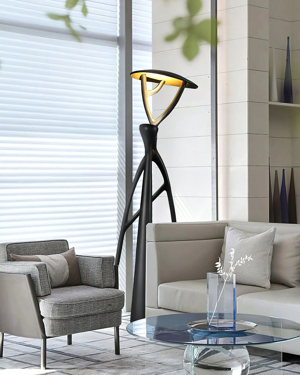 Blonski Black Statue Floor Lamp