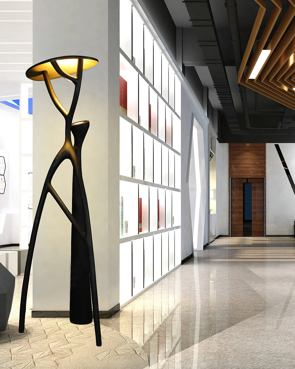 Blonski Black Statue Floor Lamp