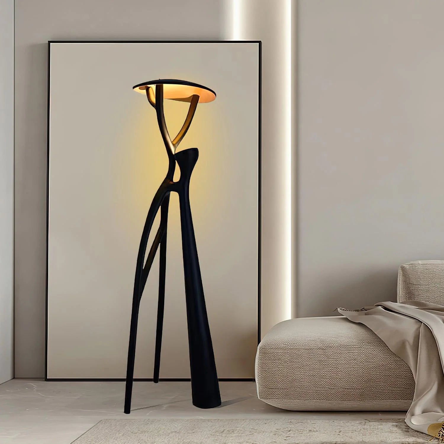 Blonski Black Statue Floor Lamp