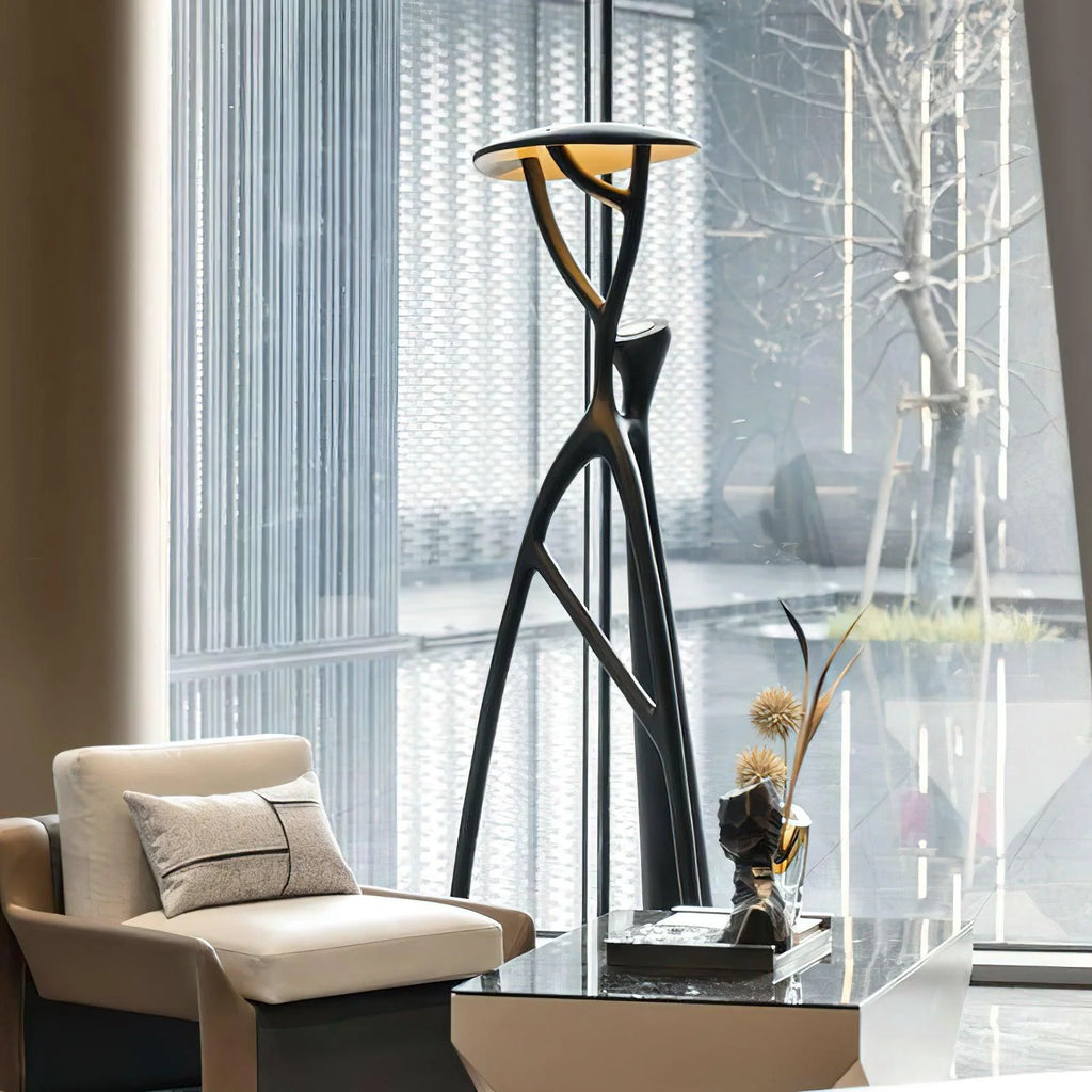 Blonski Black Statue Floor Lamp