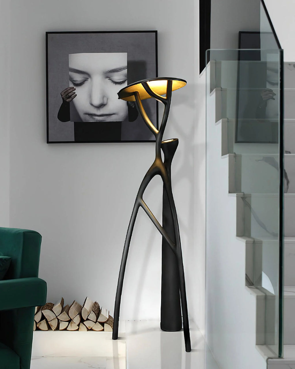 Blonski Black Statue Floor Lamp