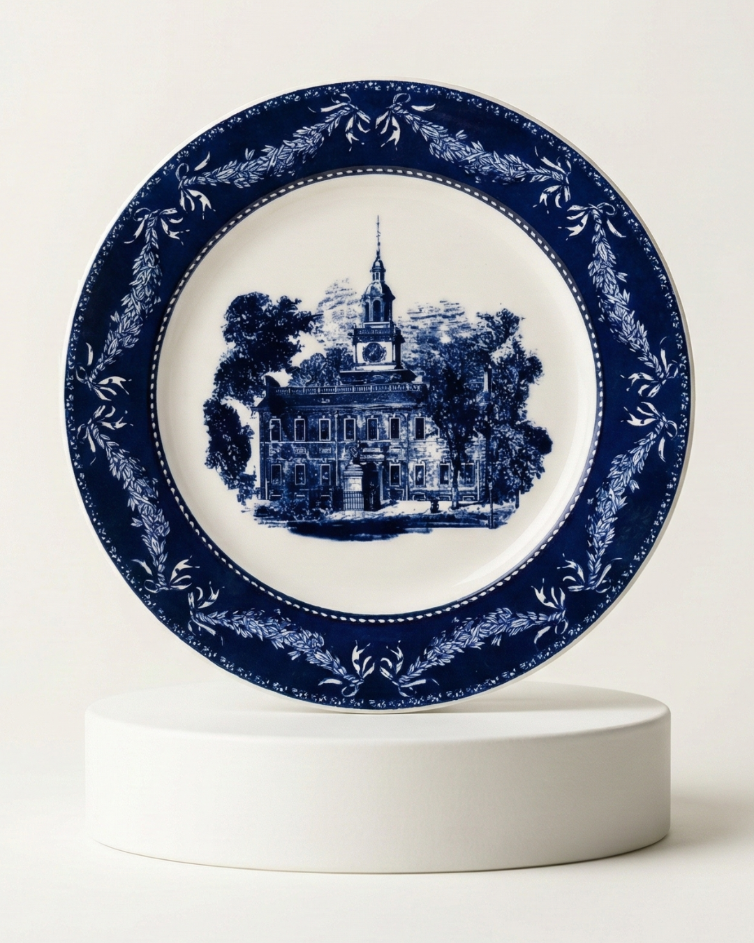 The Independence Blue Salad Plates | set of 4