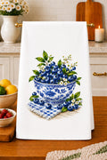 Blueberries in Chinoiserie Bowl Kitchen Towel