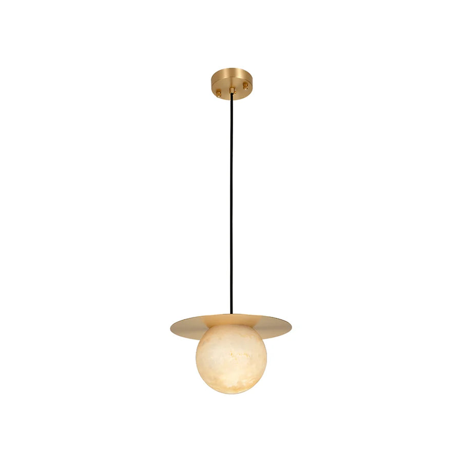 Round Alabaster Pendant Light