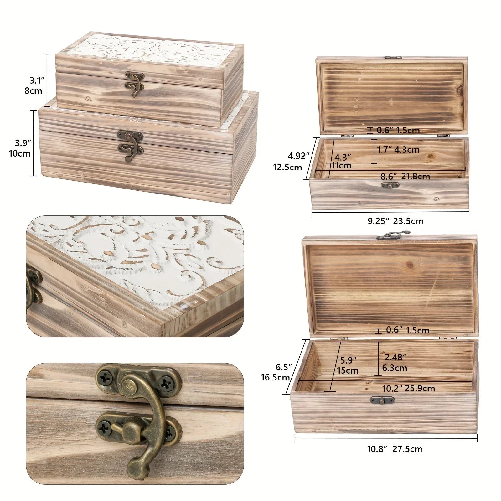 Boxes - Decorative Wooden Set