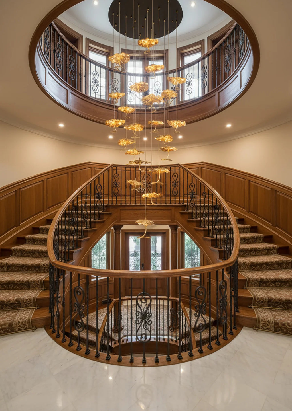 Brass Aviary Constellation Chandelier