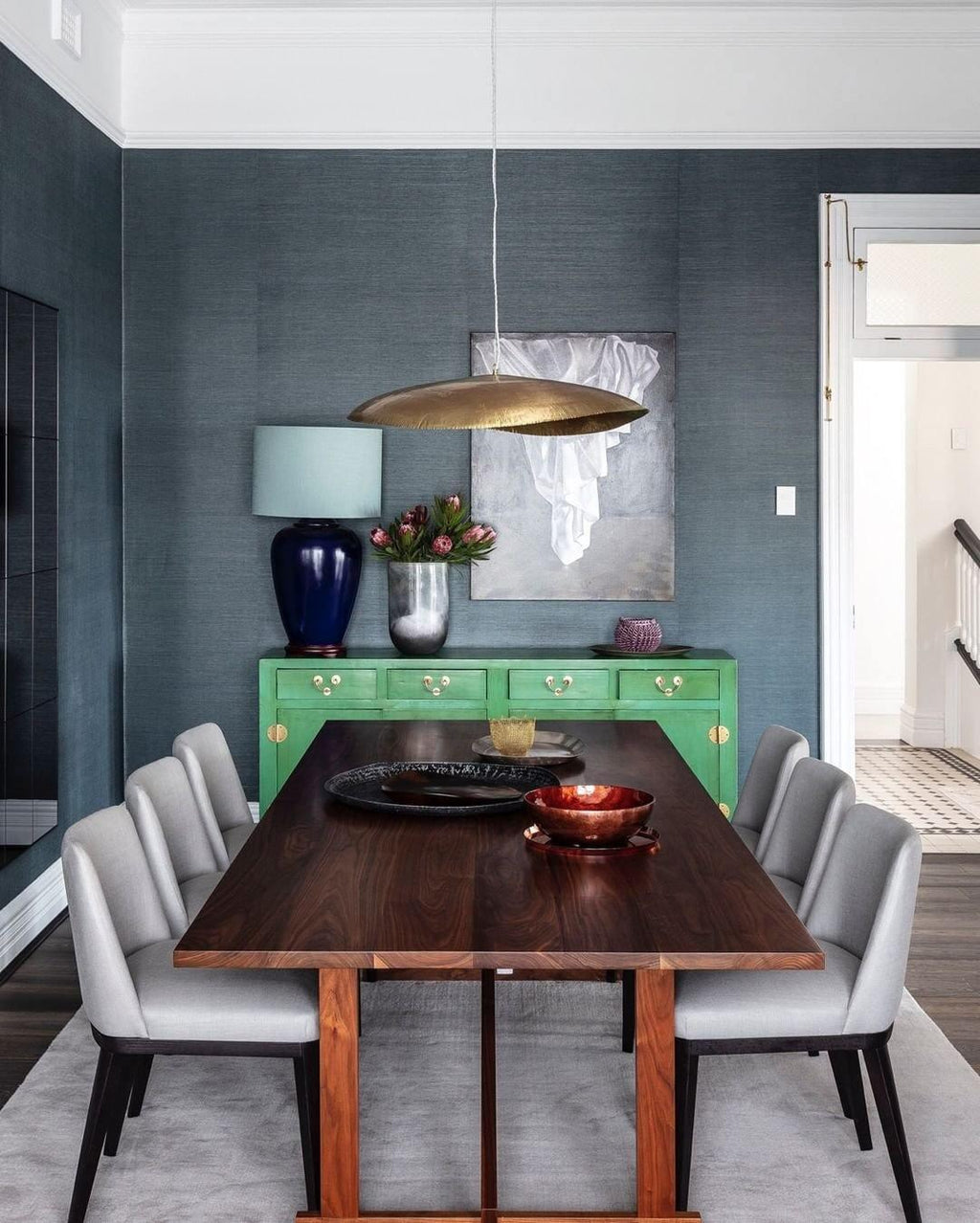 Hammered Brass Pendant Light