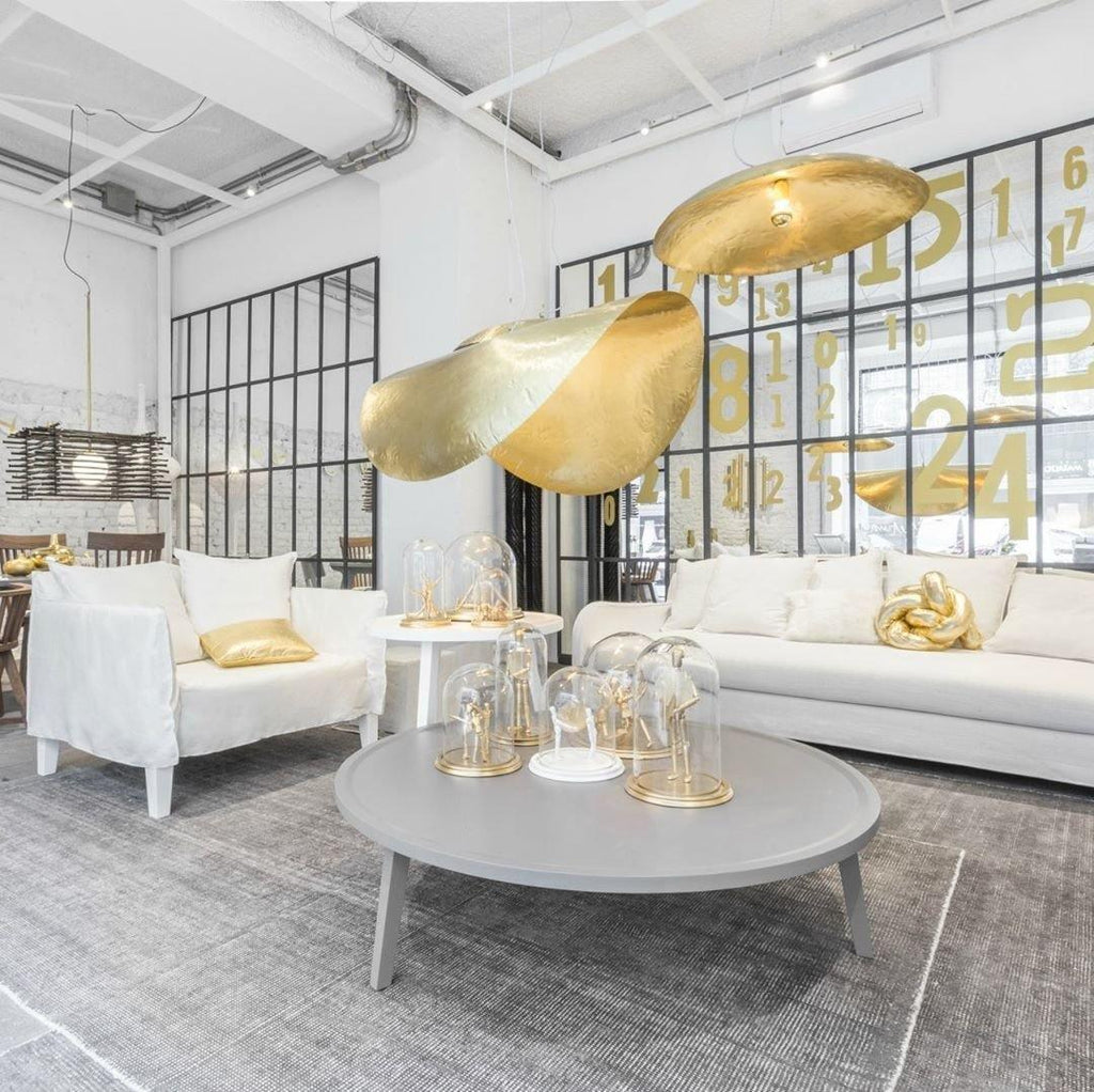 Hammered Brass Pendant Light