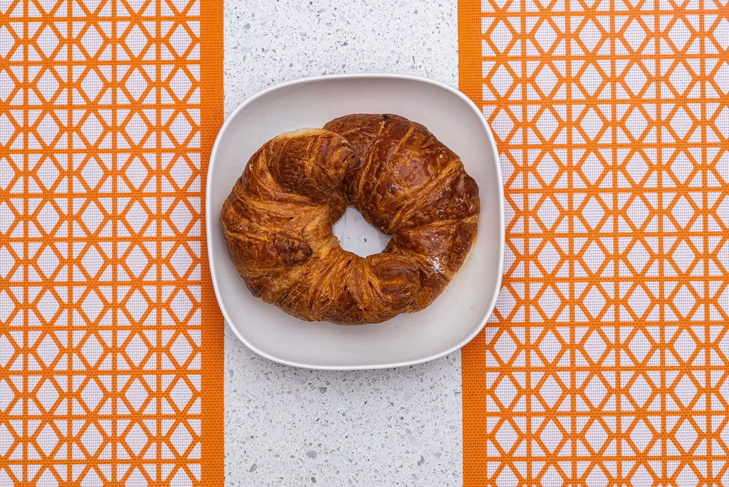 Breeze Block double-sided Woven Placemat-Orange-set of 4