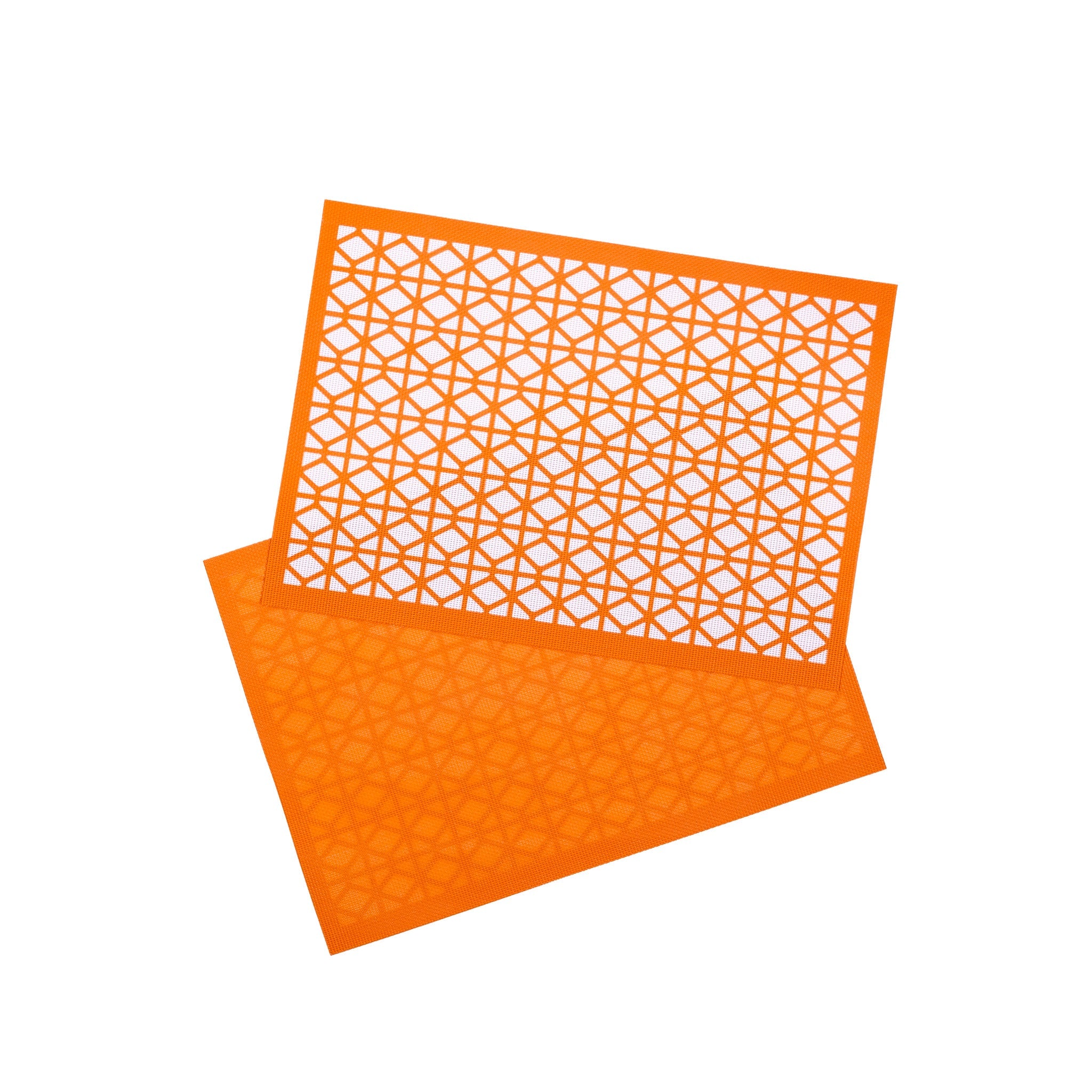 Breeze Block double-sided Woven Placemat-Orange