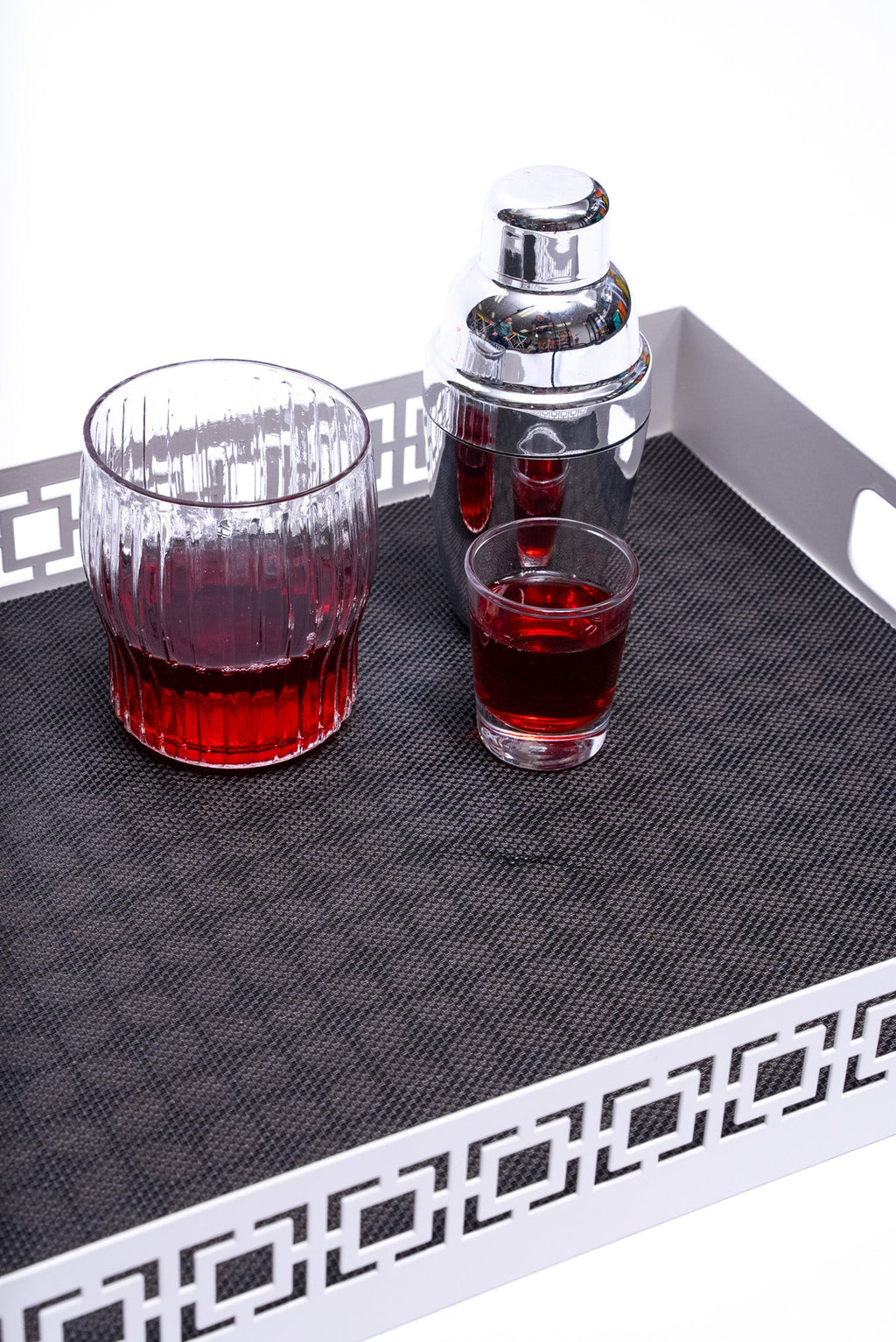 Breeze Block double-sided Woven Placemat-Black