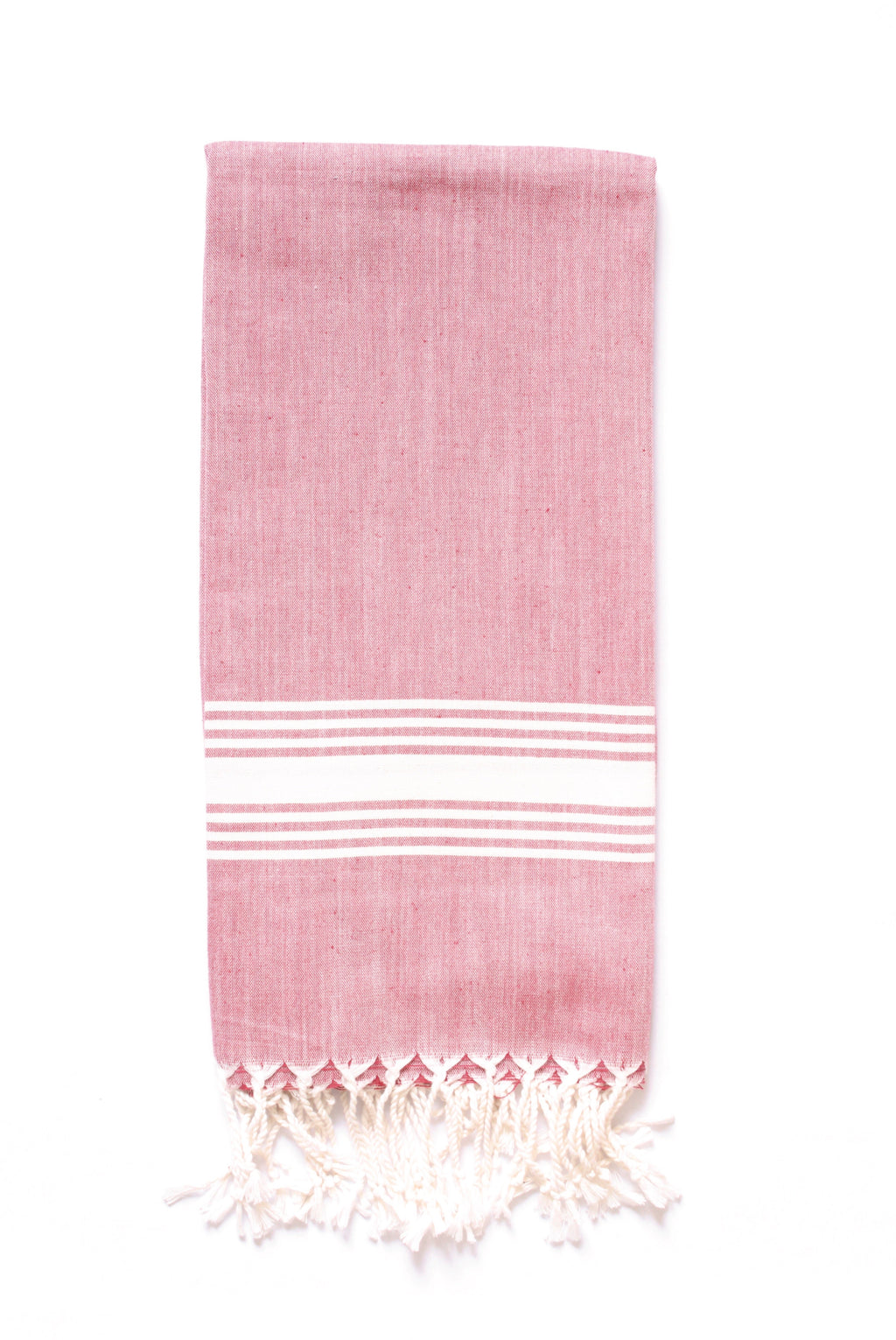 Buenos Aires Turkish Towel — Blush & White