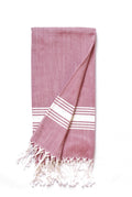 Buenos Aires Turkish Towel — Blush & White