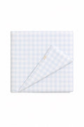 Light Blue Checkered Crib Quilted Blanket
