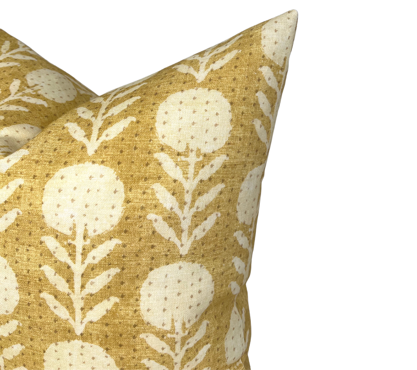 Zinnia Pillow Cover in Goldenrod, McLaurin + Piercy Textiles
