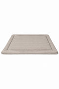 Grey Ivory Stripe Padded Baby Play Mat