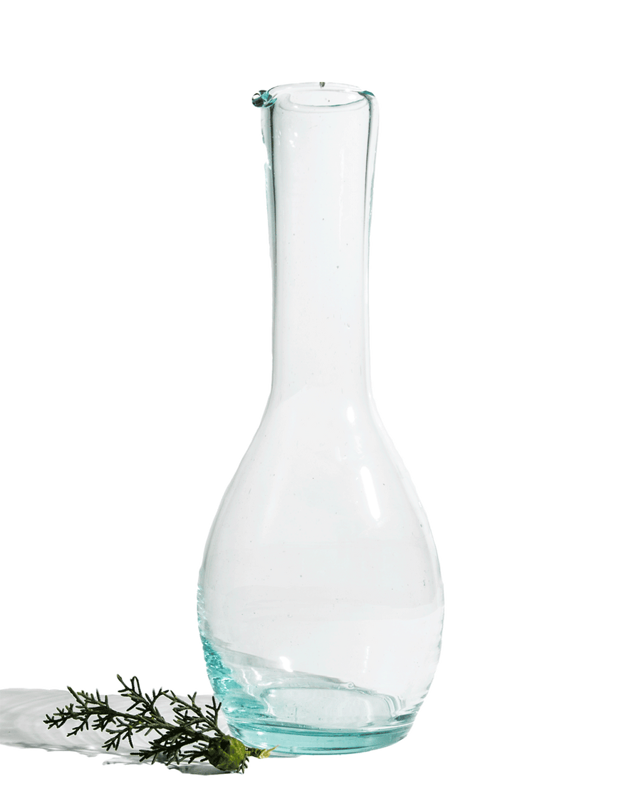Divers Recycled Glass Tall Bottle Carafe