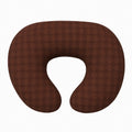 Brown Diamond Ruffle Nursing Pillow Cover