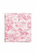 Pink Toile Crib Quilted Blanket