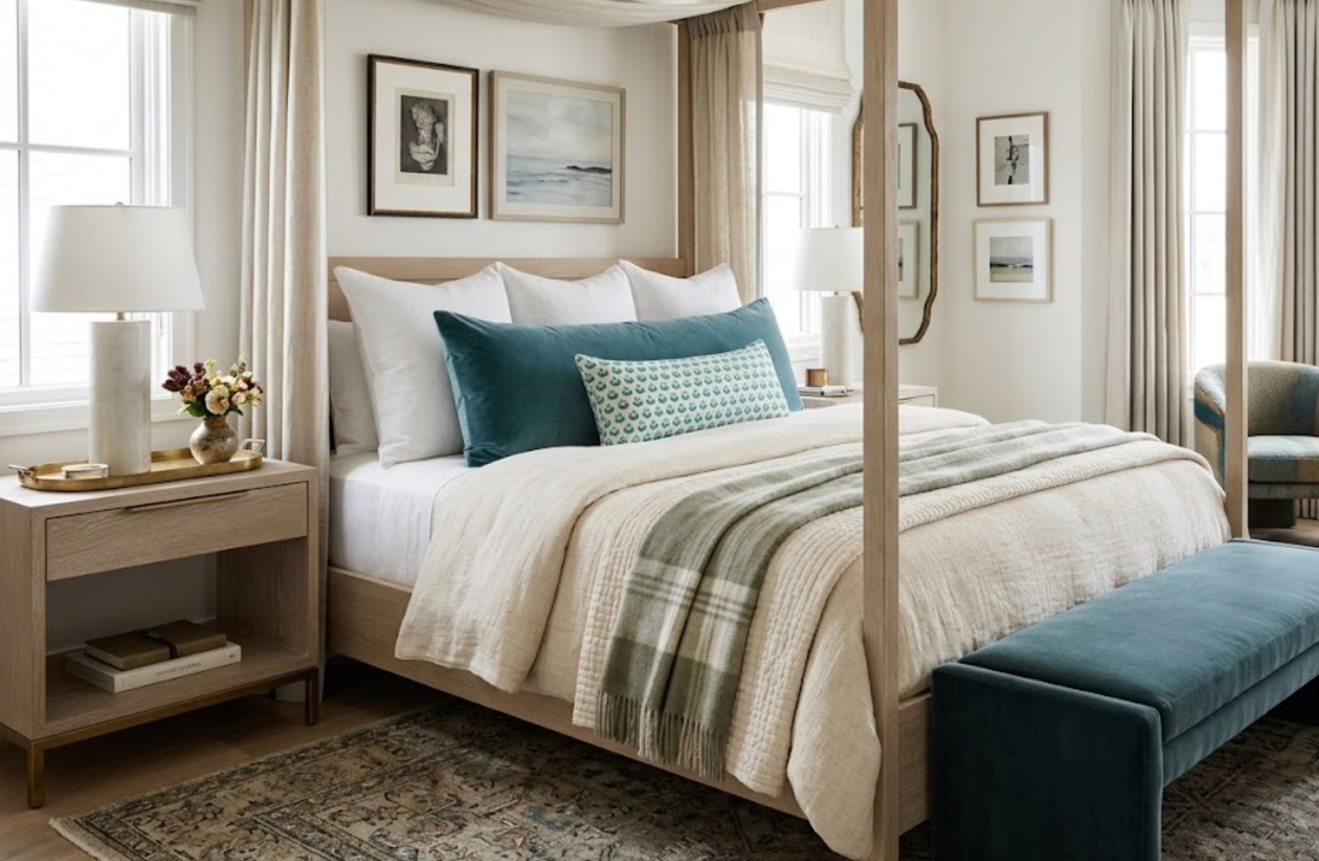 Cadiz Pillow Cover in Green, Walter G Textiles