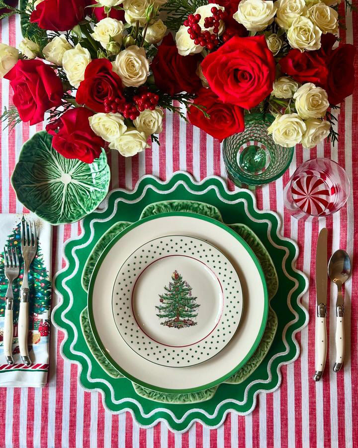 SOLACE GREEN FAUX LEATHER PLACEMAT (Set Of 4)