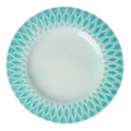 Ceramic Dinner Plate - Aqua. Set of 6 plates