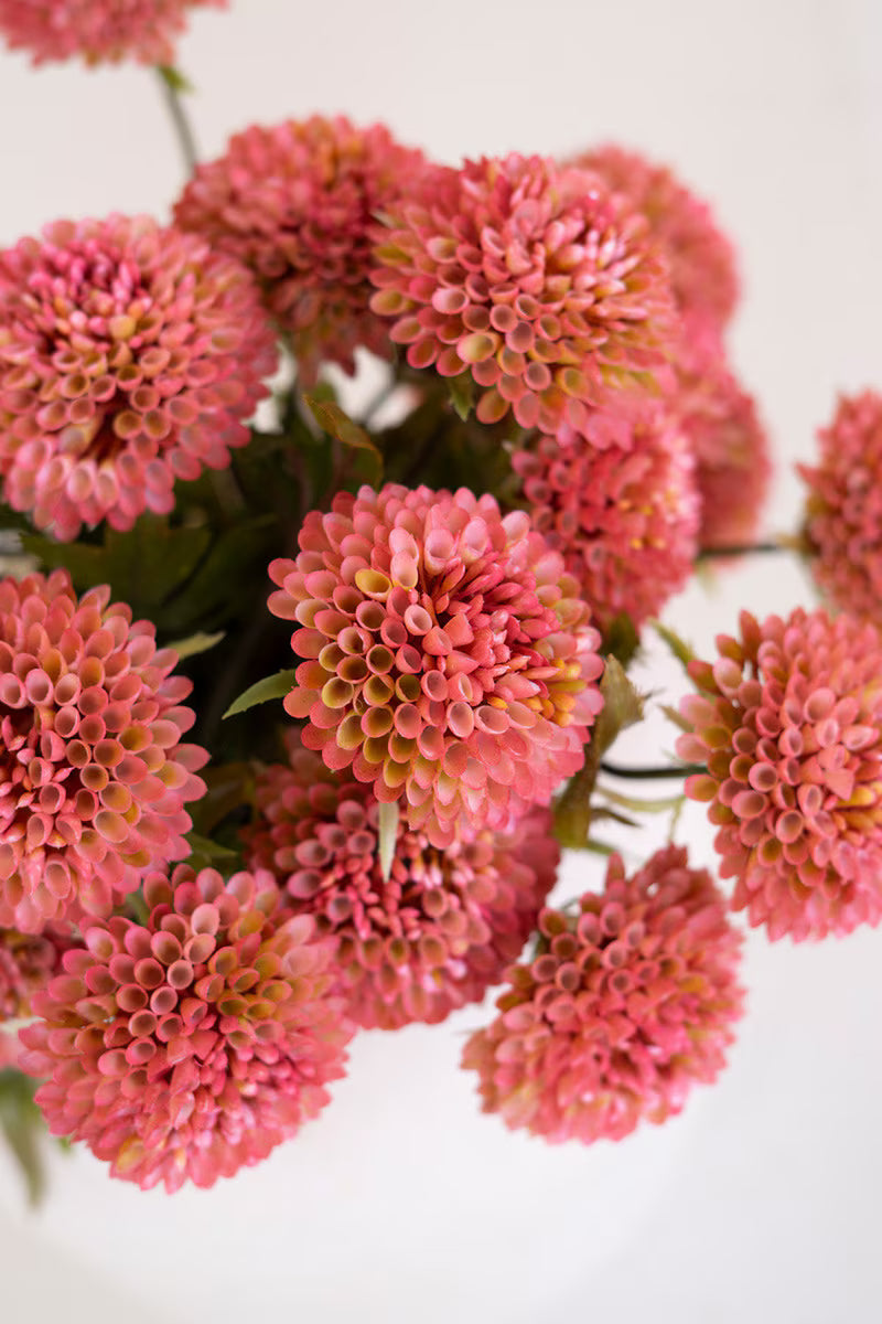 Artificial Blush Ball Dahlia Bundle