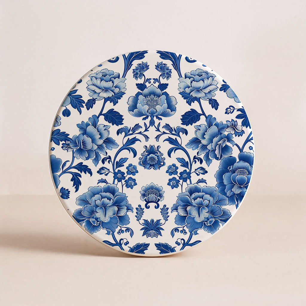 Blue & White Chinoiserie Ceramic Coasters