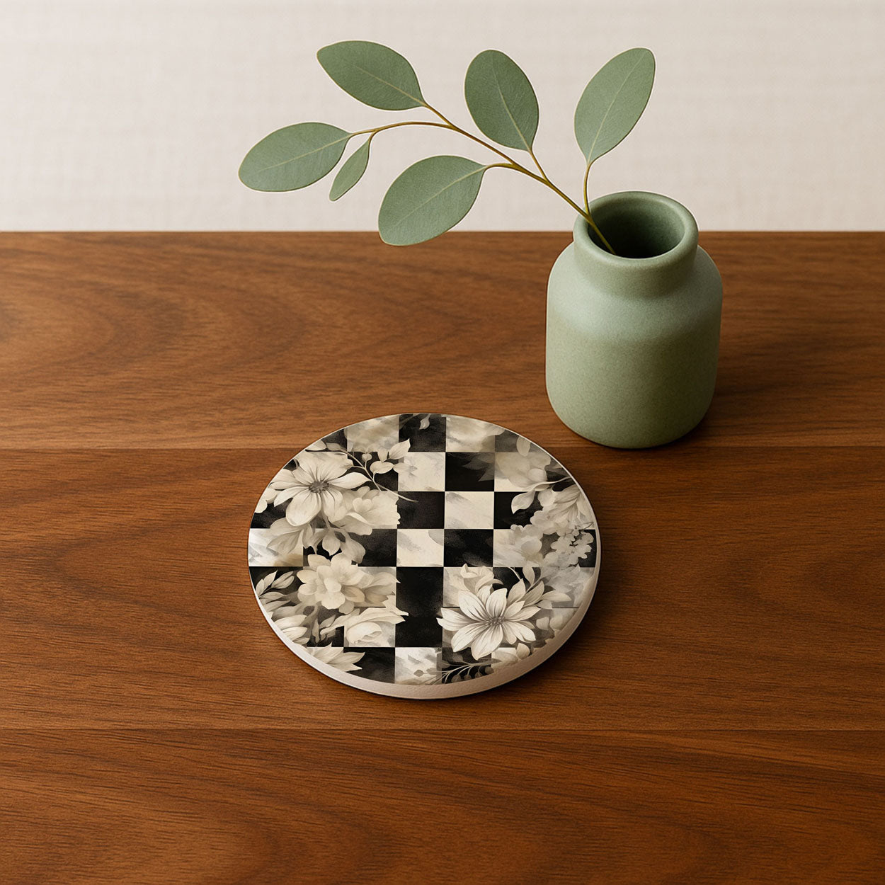 Courtly Check Ceramic Coasters