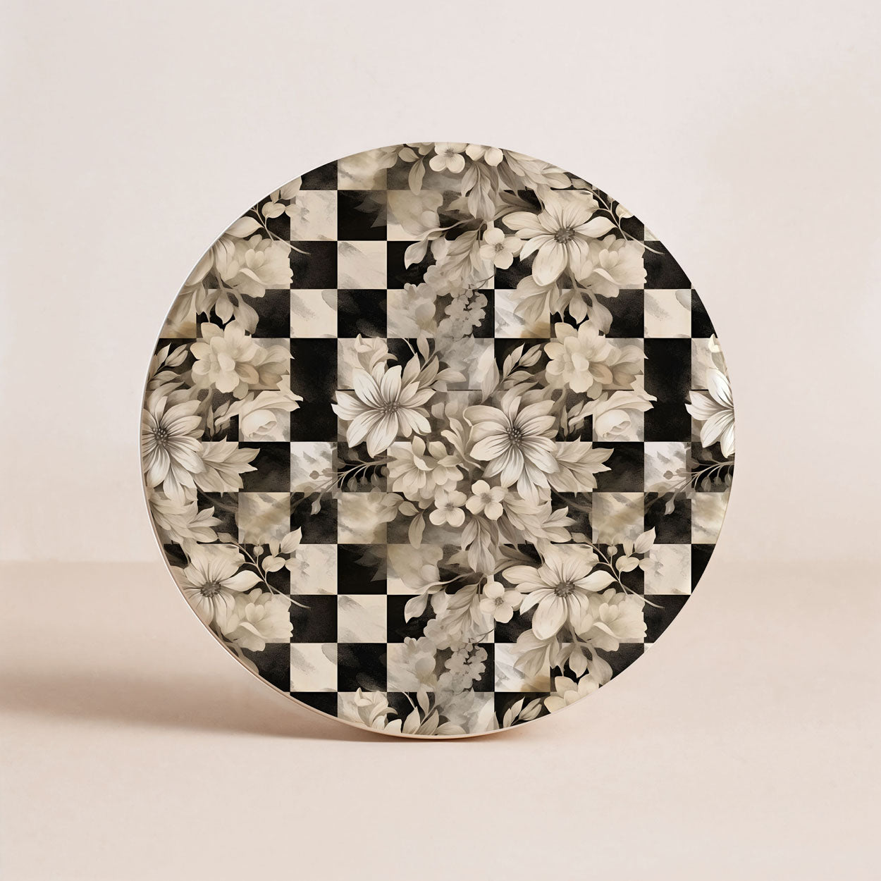 Courtly Check Ceramic Coasters