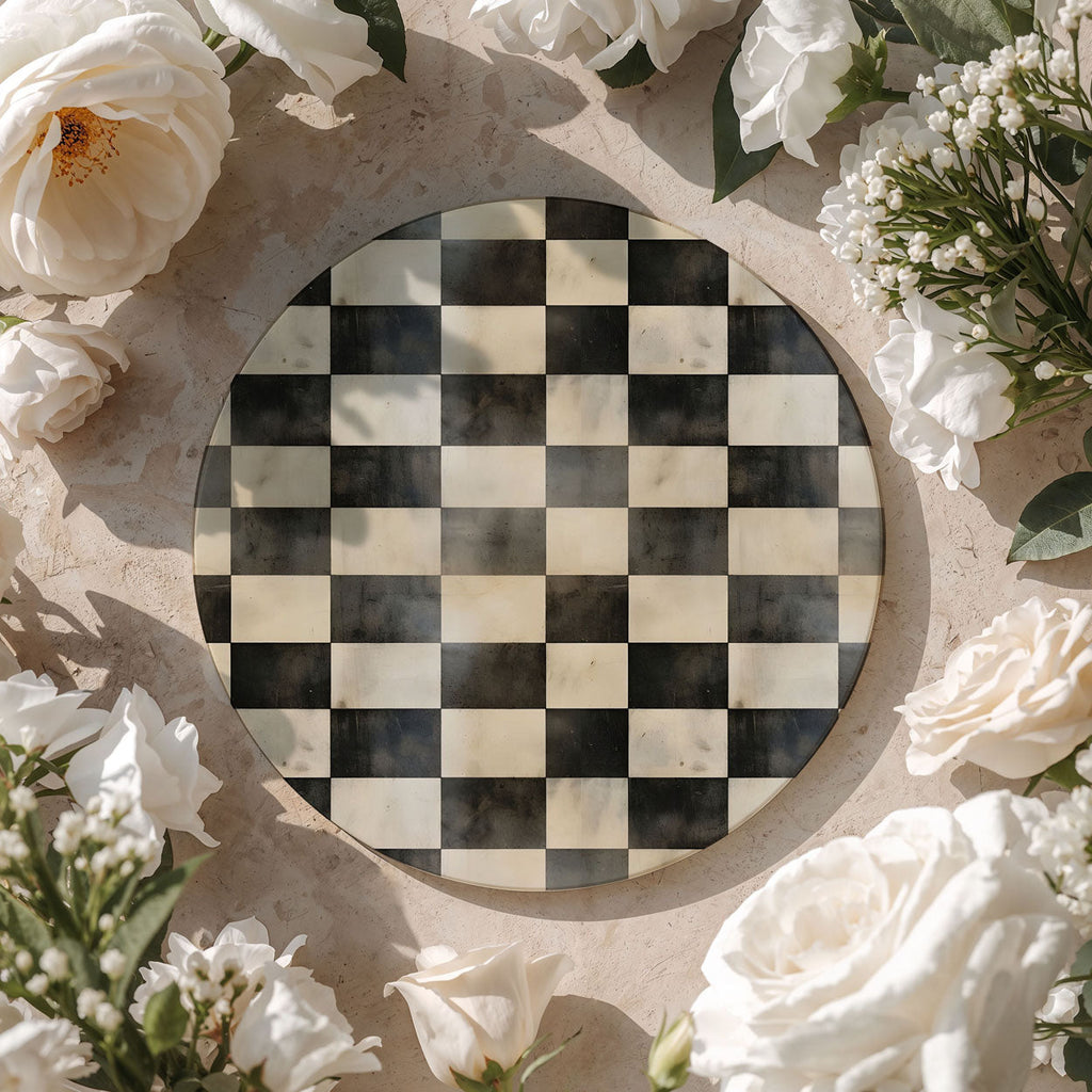 Courtly Check Ceramic Coasters