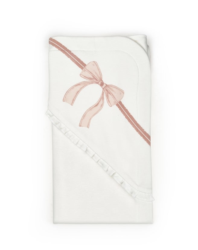 Blush Ribbon Organic Baby Blanket