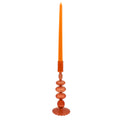 Café Brown Glass Candle Holders - Pair