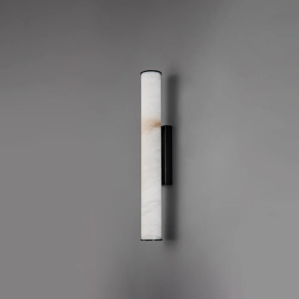 Cylindrical Callisto Alabaster Wall Lamp