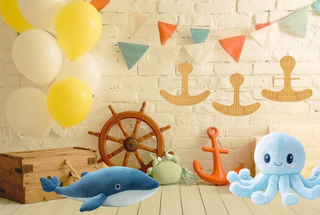 Natural Rattan Anchor Wall Decor