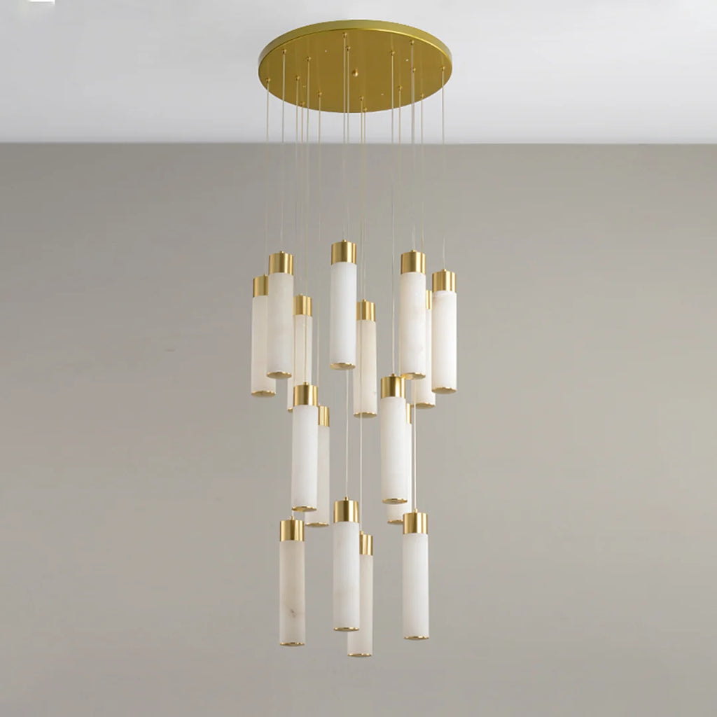 Celestial Alabaster Cascade Chandelier