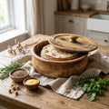 Large Mango Wood Flatbread Box