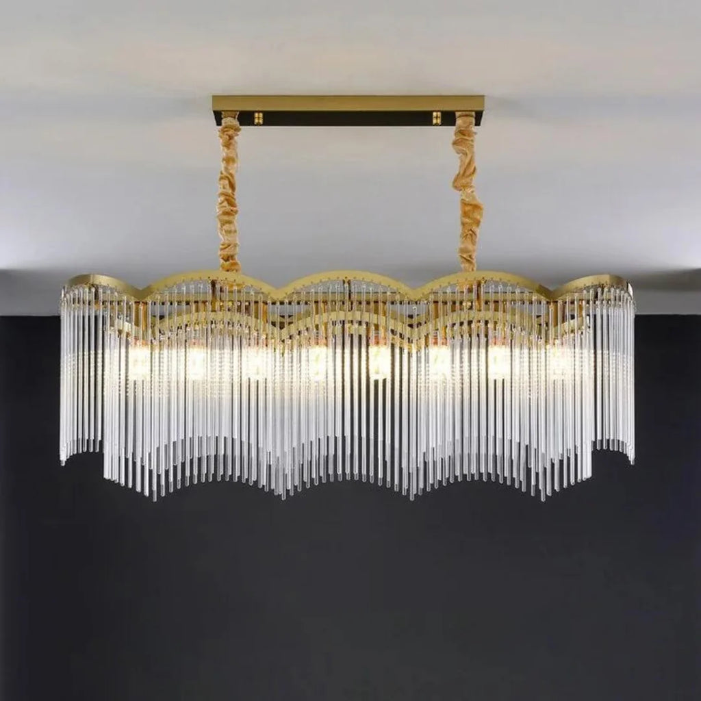 Classic Maria Glass Rod Chandelier