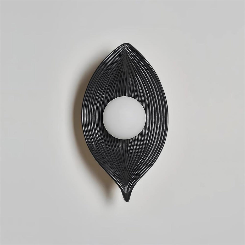 Contemporary Nordic Leaf Resin Wall Lamp