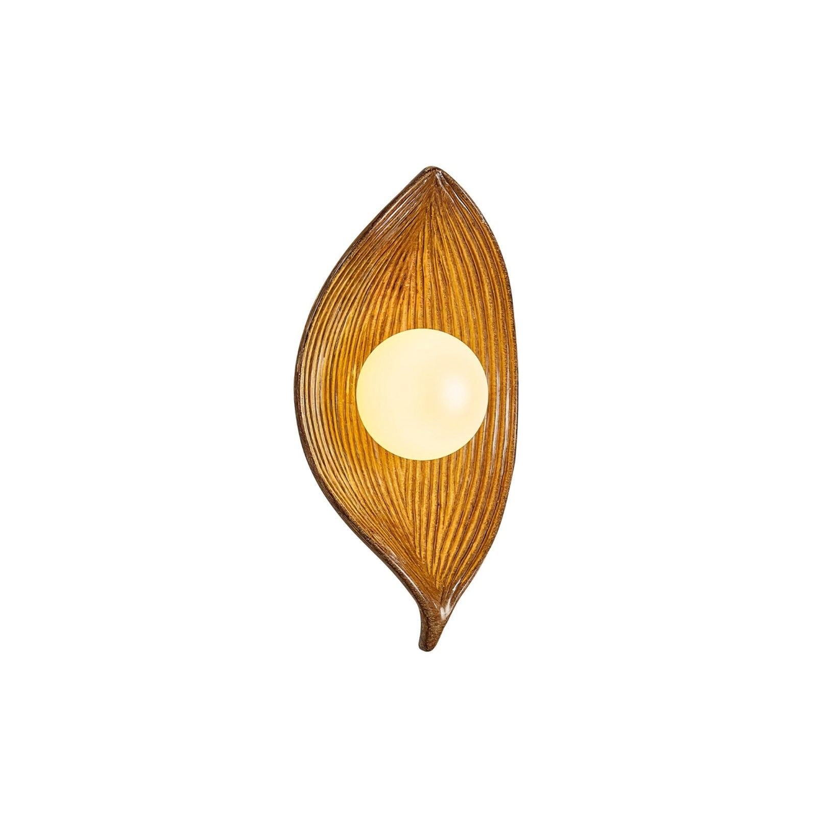 Contemporary Nordic Leaf Resin Wall Lamp