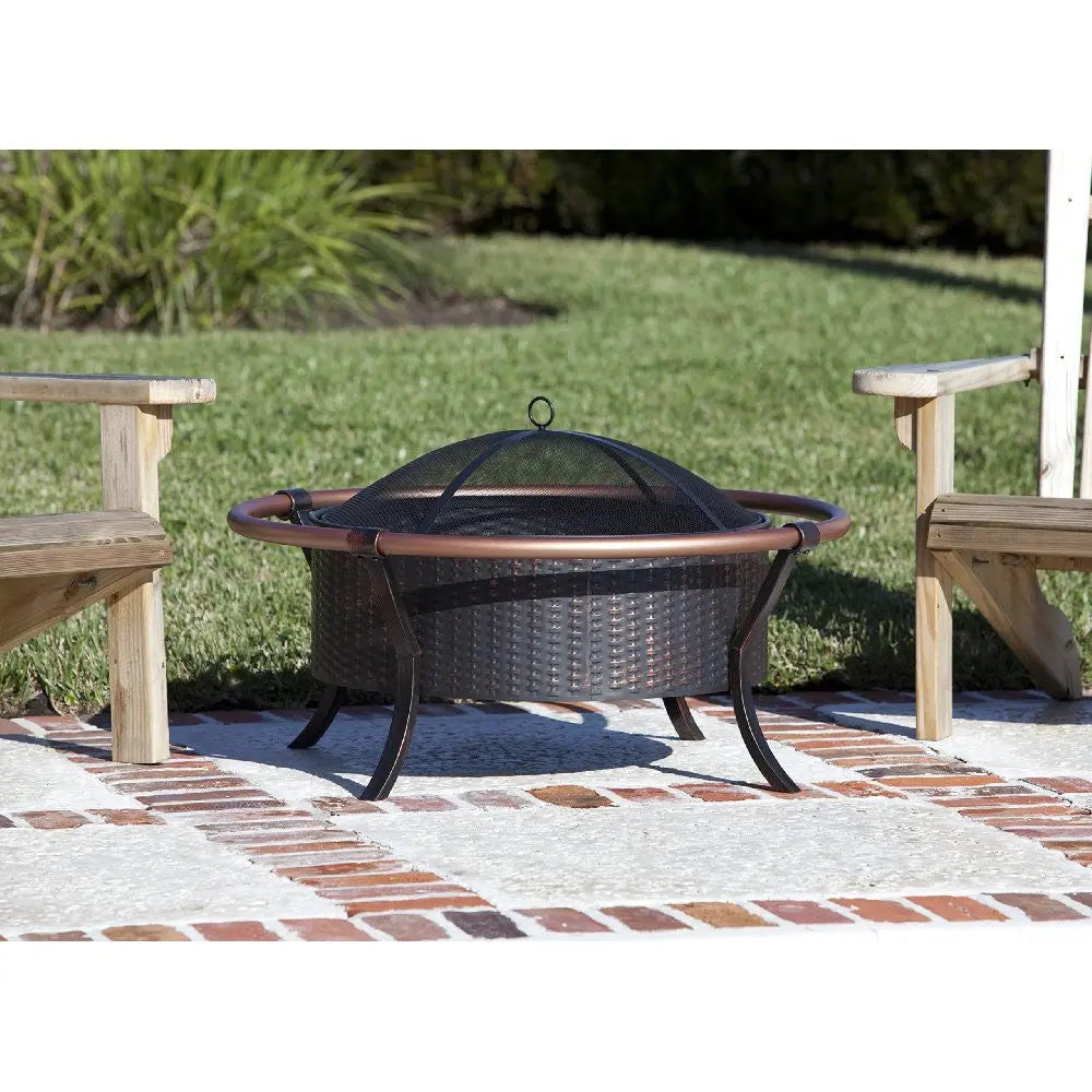 Copper Rail Fire Pit
