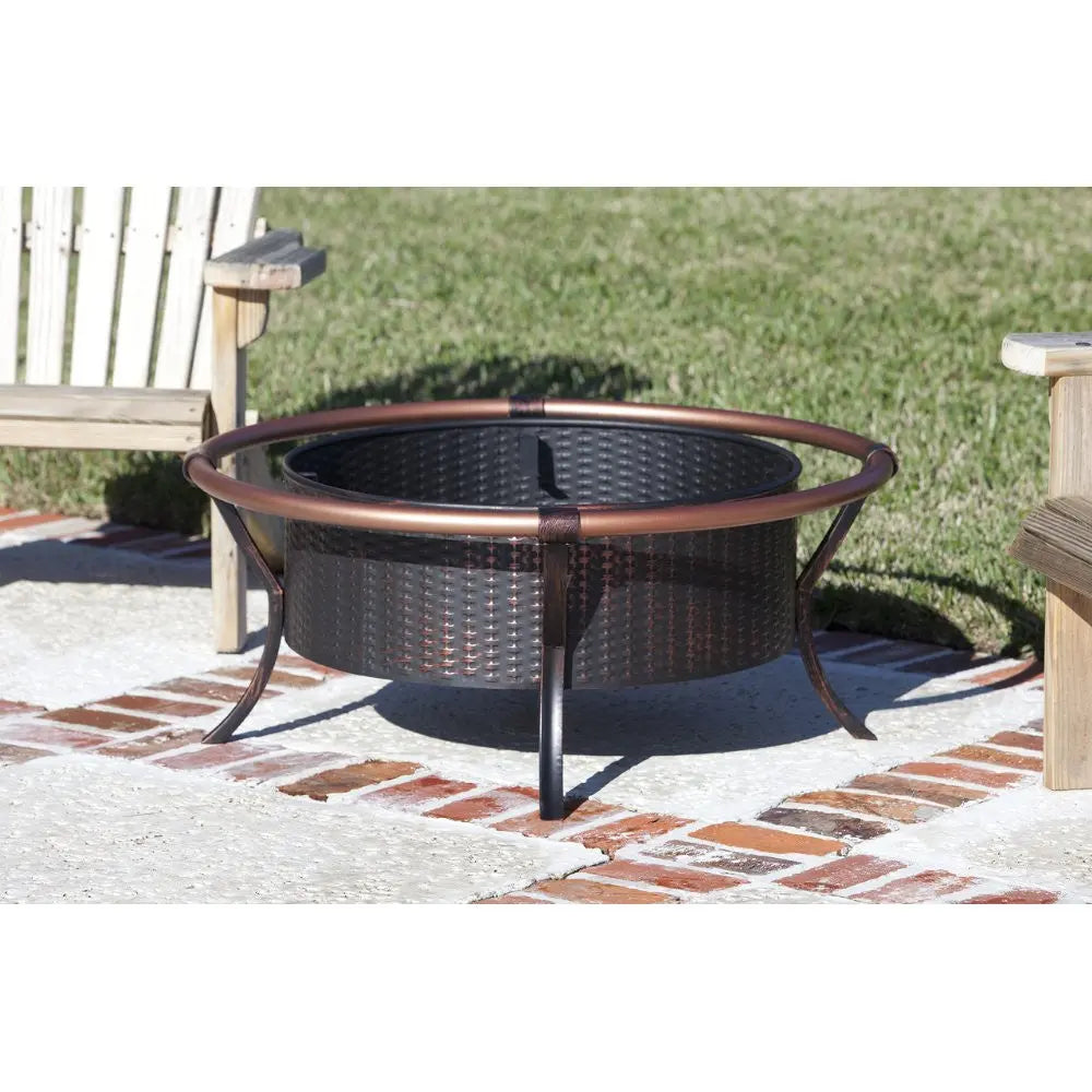 Copper Rail Fire Pit