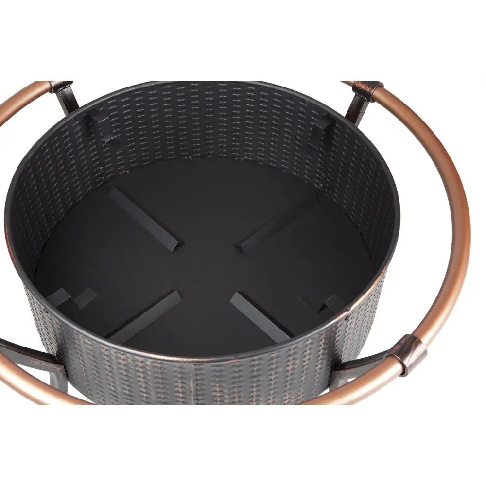 Copper Rail Fire Pit