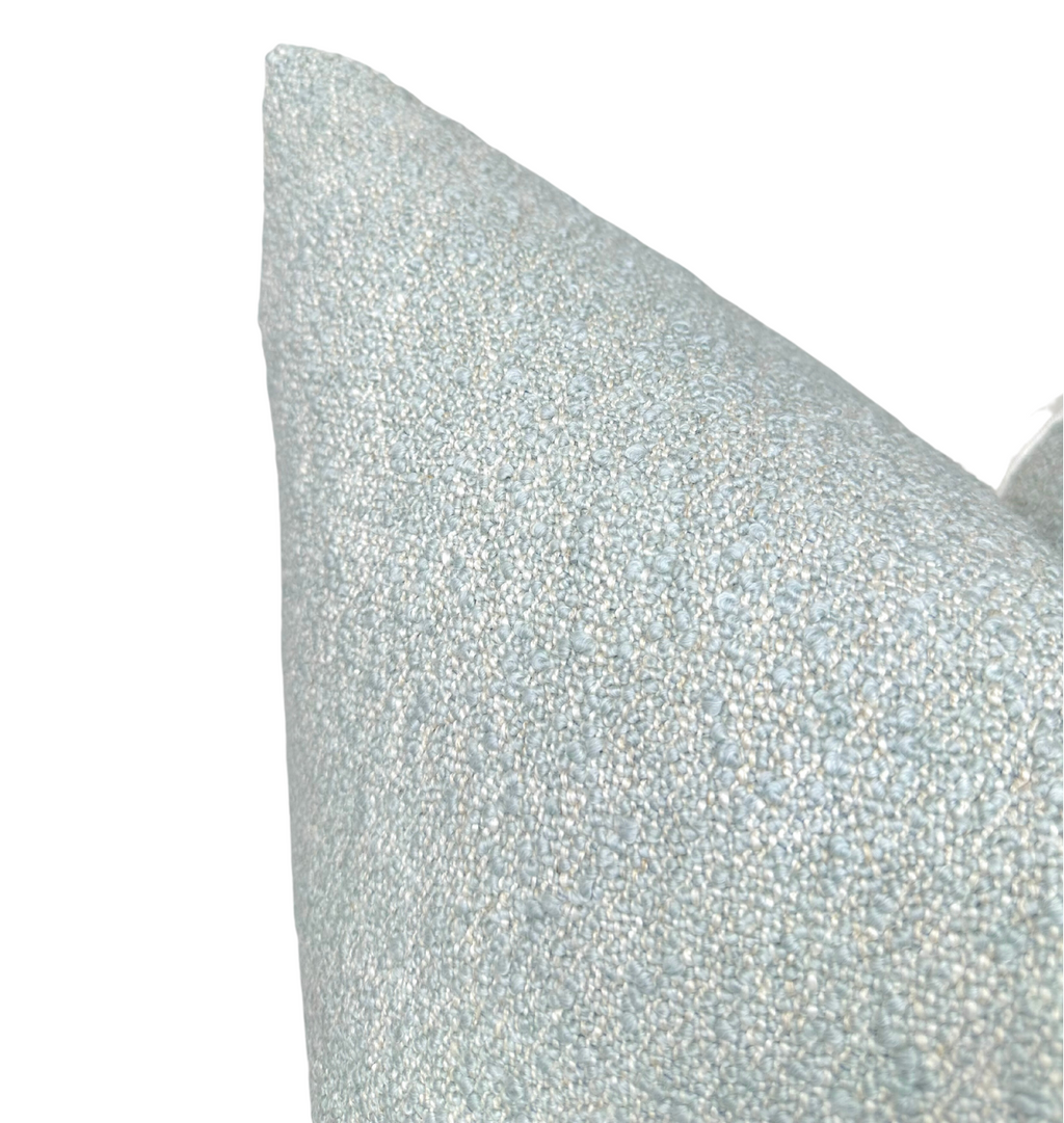 Vail Boucle Pillow Cover in Blue, Larsen Textiles