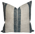 Band Pillow Cover in Indigo, McLaurin + Piercy Textiles