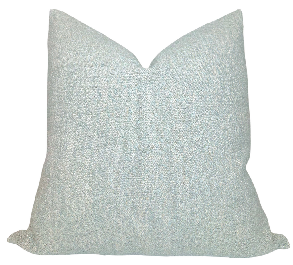 Vail Boucle Pillow Cover in Blue, Larsen Textiles