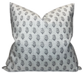 Rajmata Tonal Pillow Cover in Ash Grey, Peter Dunham Textiles